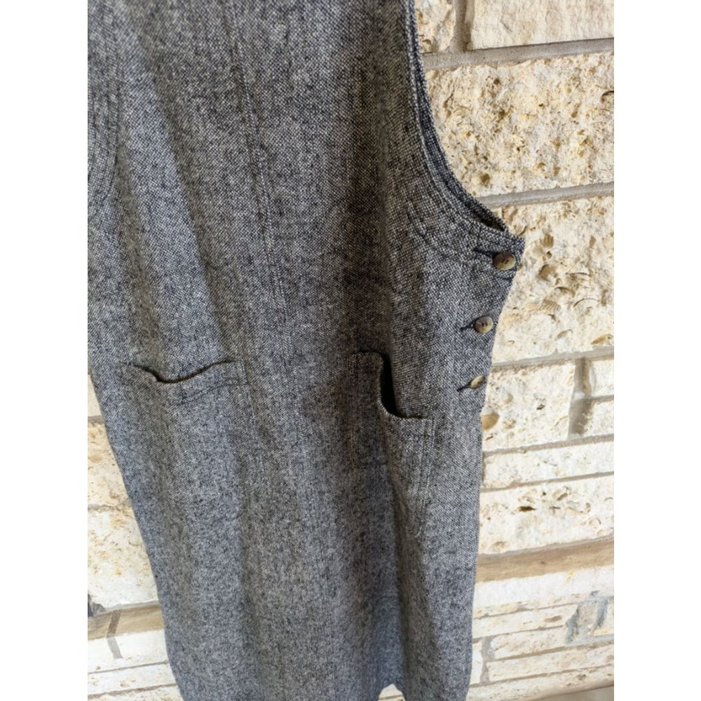 Women's Victoria Holley Jumper Dress Size 10P Gray - Picture 3 of 4